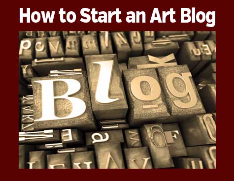 how to start an art blog