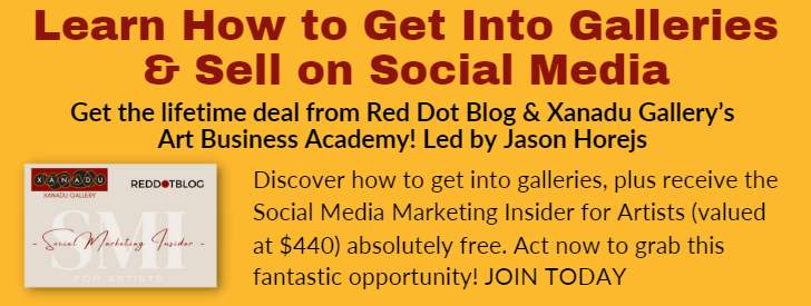 Discover how to get into galleries, plus receive the Social Media Marketing Insider for Artists
